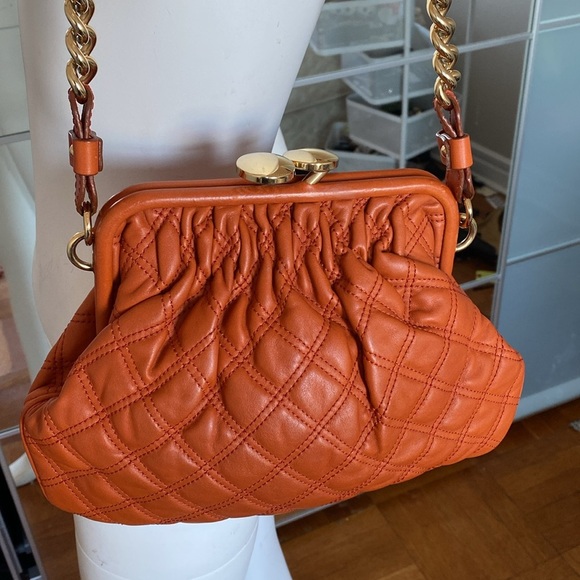 Marc Jacobs Orange Shoulder Bag with Gold-Tone Hardware - Picture 6 of 16